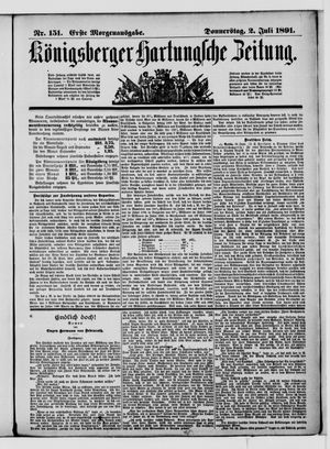 Königsberger Hartungsche Zeitung on Jul 2, 1891