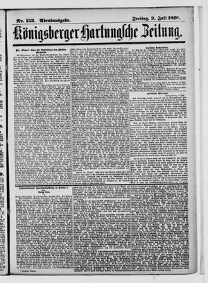 Königsberger Hartungsche Zeitung vom 03.07.1891