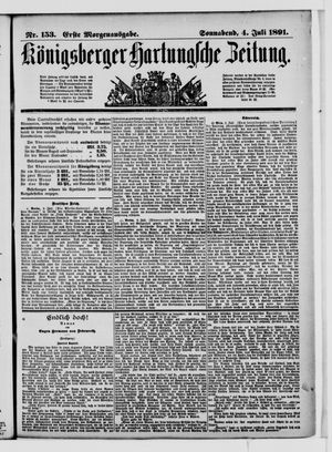 Königsberger Hartungsche Zeitung vom 04.07.1891