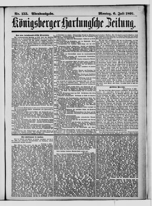 Königsberger Hartungsche Zeitung vom 06.07.1891