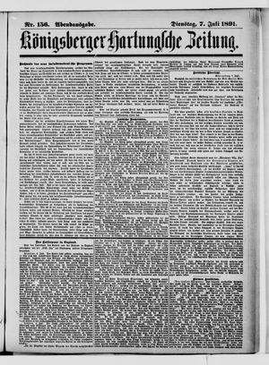 Königsberger Hartungsche Zeitung on Jul 7, 1891