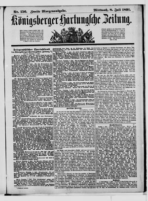 Königsberger Hartungsche Zeitung vom 08.07.1891