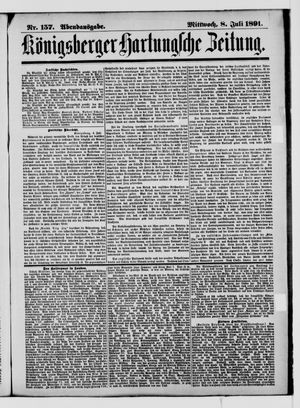 Königsberger Hartungsche Zeitung vom 08.07.1891
