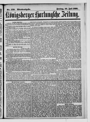 Königsberger Hartungsche Zeitung on Jul 10, 1891