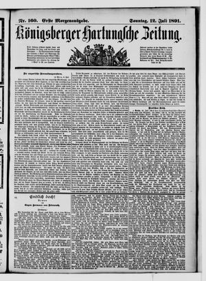 Königsberger Hartungsche Zeitung on Jul 12, 1891