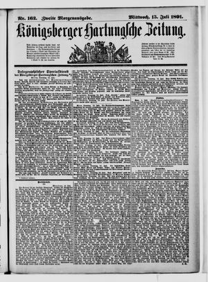 Königsberger Hartungsche Zeitung vom 15.07.1891