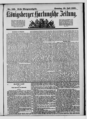 Königsberger Hartungsche Zeitung on Jul 19, 1891