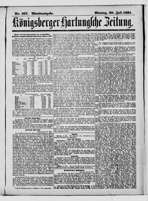 Königsberger Hartungsche Zeitung vom 20.07.1891