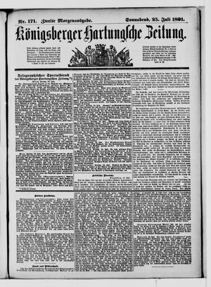 Königsberger Hartungsche Zeitung vom 25.07.1891