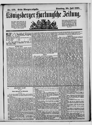 Königsberger Hartungsche Zeitung vom 28.07.1891