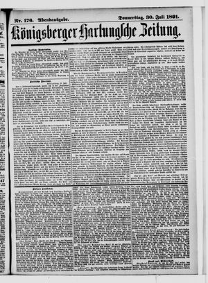 Königsberger Hartungsche Zeitung vom 30.07.1891