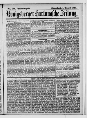 Königsberger Hartungsche Zeitung vom 01.08.1891