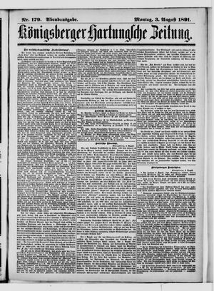 Königsberger Hartungsche Zeitung vom 03.08.1891