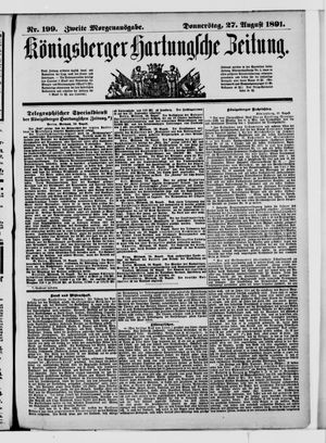 Königsberger Hartungsche Zeitung vom 27.08.1891