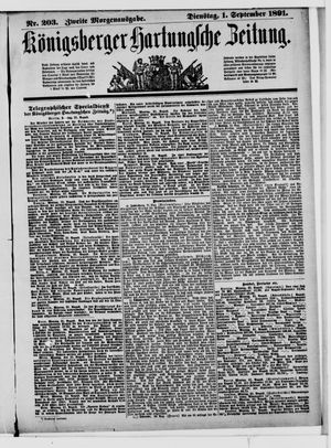Königsberger Hartungsche Zeitung vom 01.09.1891