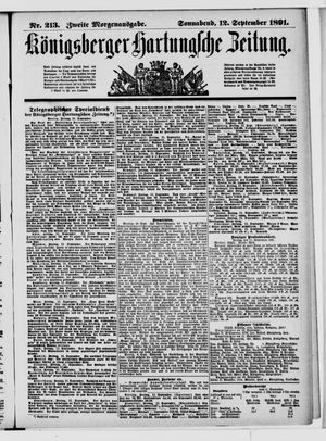 Königsberger Hartungsche Zeitung vom 12.09.1891