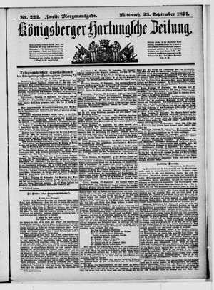 Königsberger Hartungsche Zeitung vom 23.09.1891