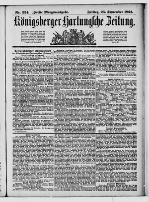 Königsberger Hartungsche Zeitung vom 25.09.1891