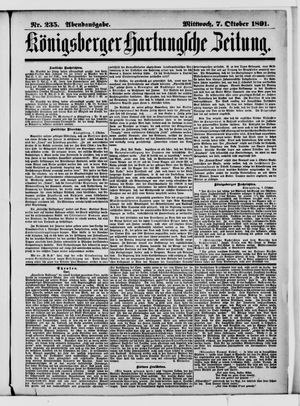 Königsberger Hartungsche Zeitung vom 07.10.1891