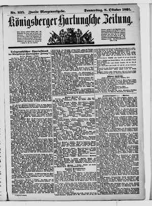 Königsberger Hartungsche Zeitung vom 08.10.1891