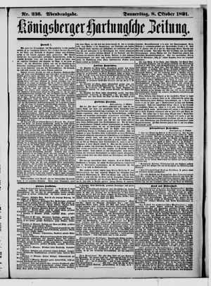 Königsberger Hartungsche Zeitung vom 08.10.1891