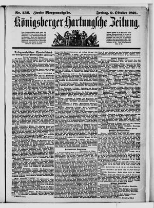 Königsberger Hartungsche Zeitung vom 09.10.1891