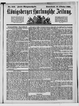 Königsberger Hartungsche Zeitung vom 17.10.1891