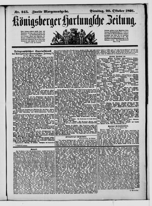 Königsberger Hartungsche Zeitung vom 20.10.1891