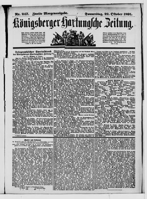 Königsberger Hartungsche Zeitung vom 22.10.1891