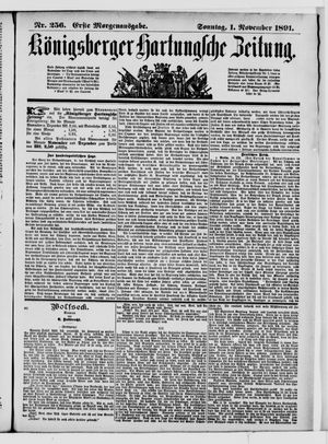 Königsberger Hartungsche Zeitung on Nov 1, 1891