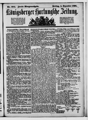 Königsberger Hartungsche Zeitung vom 04.12.1891