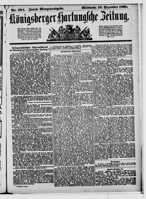 Königsberger Hartungsche Zeitung vom 16.12.1891