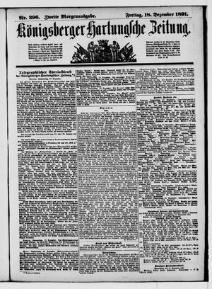 Königsberger Hartungsche Zeitung vom 18.12.1891