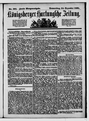 Königsberger Hartungsche Zeitung on Dec 24, 1891