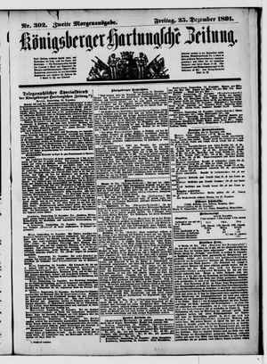 Königsberger Hartungsche Zeitung vom 25.12.1891