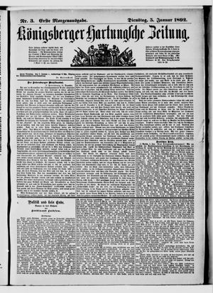 Königsberger Hartungsche Zeitung on Jan 5, 1892