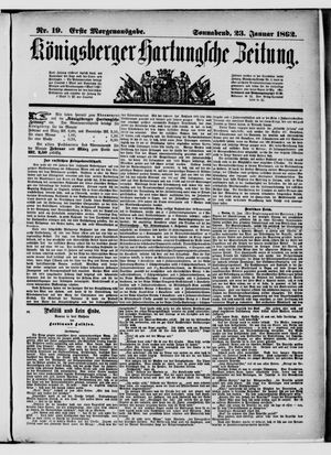 Königsberger Hartungsche Zeitung vom 23.01.1892