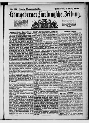 Königsberger Hartungsche Zeitung vom 05.03.1892