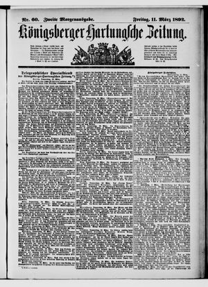 Königsberger Hartungsche Zeitung vom 11.03.1892