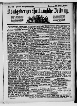 Königsberger Hartungsche Zeitung vom 13.03.1892