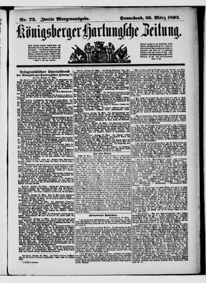 Königsberger Hartungsche Zeitung vom 26.03.1892