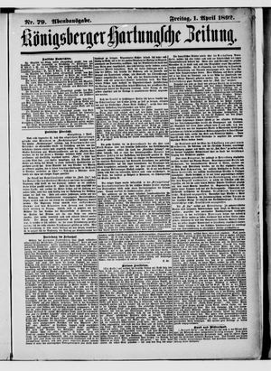 Königsberger Hartungsche Zeitung vom 01.04.1892