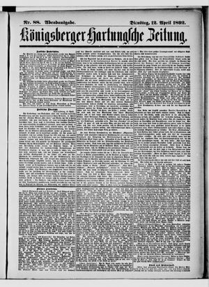 Königsberger Hartungsche Zeitung on Apr 12, 1892