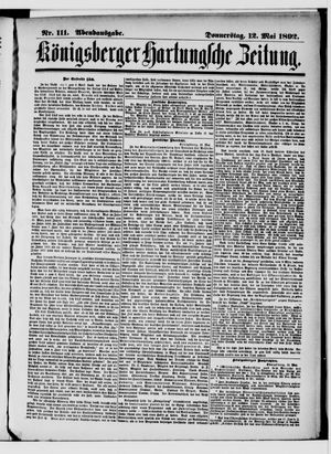 Königsberger Hartungsche Zeitung vom 12.05.1892
