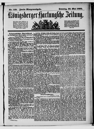 Königsberger Hartungsche Zeitung vom 22.05.1892