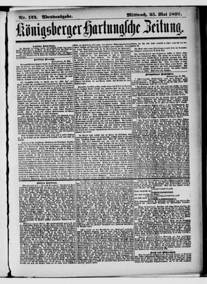 Königsberger Hartungsche Zeitung vom 25.05.1892