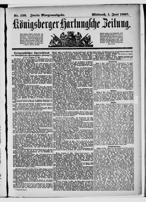 Königsberger Hartungsche Zeitung vom 01.06.1892