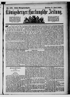 Königsberger Hartungsche Zeitung vom 03.06.1892