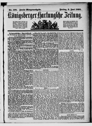 Königsberger Hartungsche Zeitung vom 03.06.1892