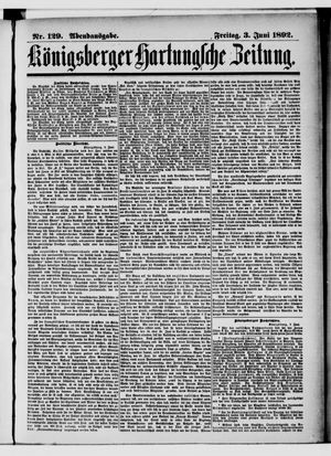 Königsberger Hartungsche Zeitung vom 03.06.1892